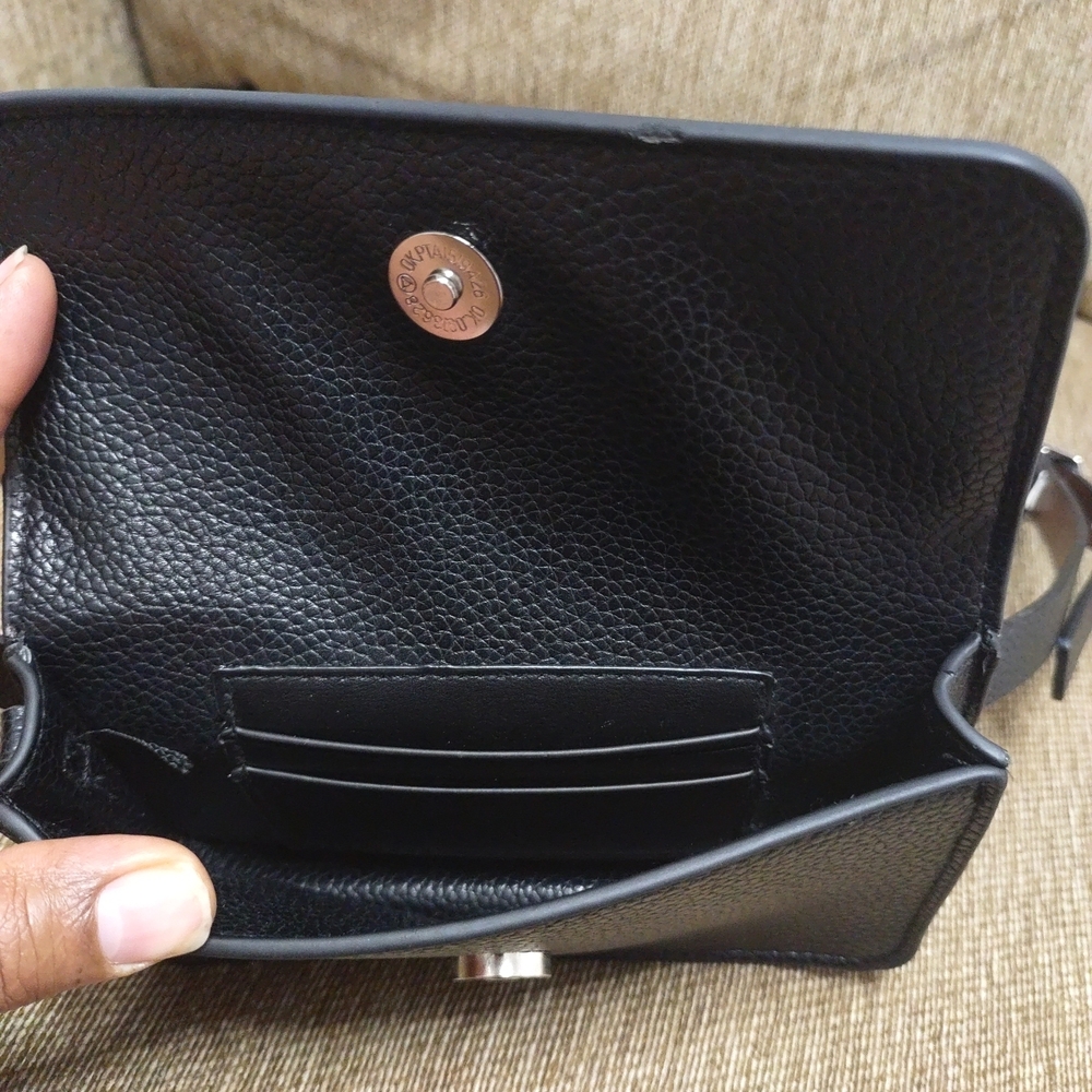 DKNY Mini Belt Bag For Women's, Synthetic  Black Leather - Picture 9 of 9